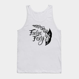 Feelin' Foxy Black Foxglove Tank Top